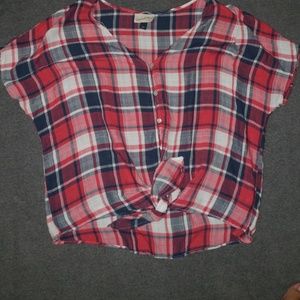 Button down, tie down top